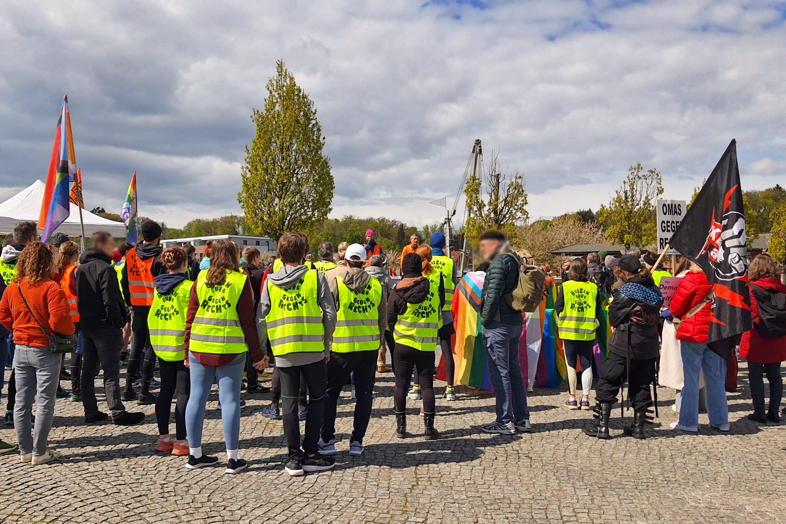 Rede beim Lauf gegen Rechts