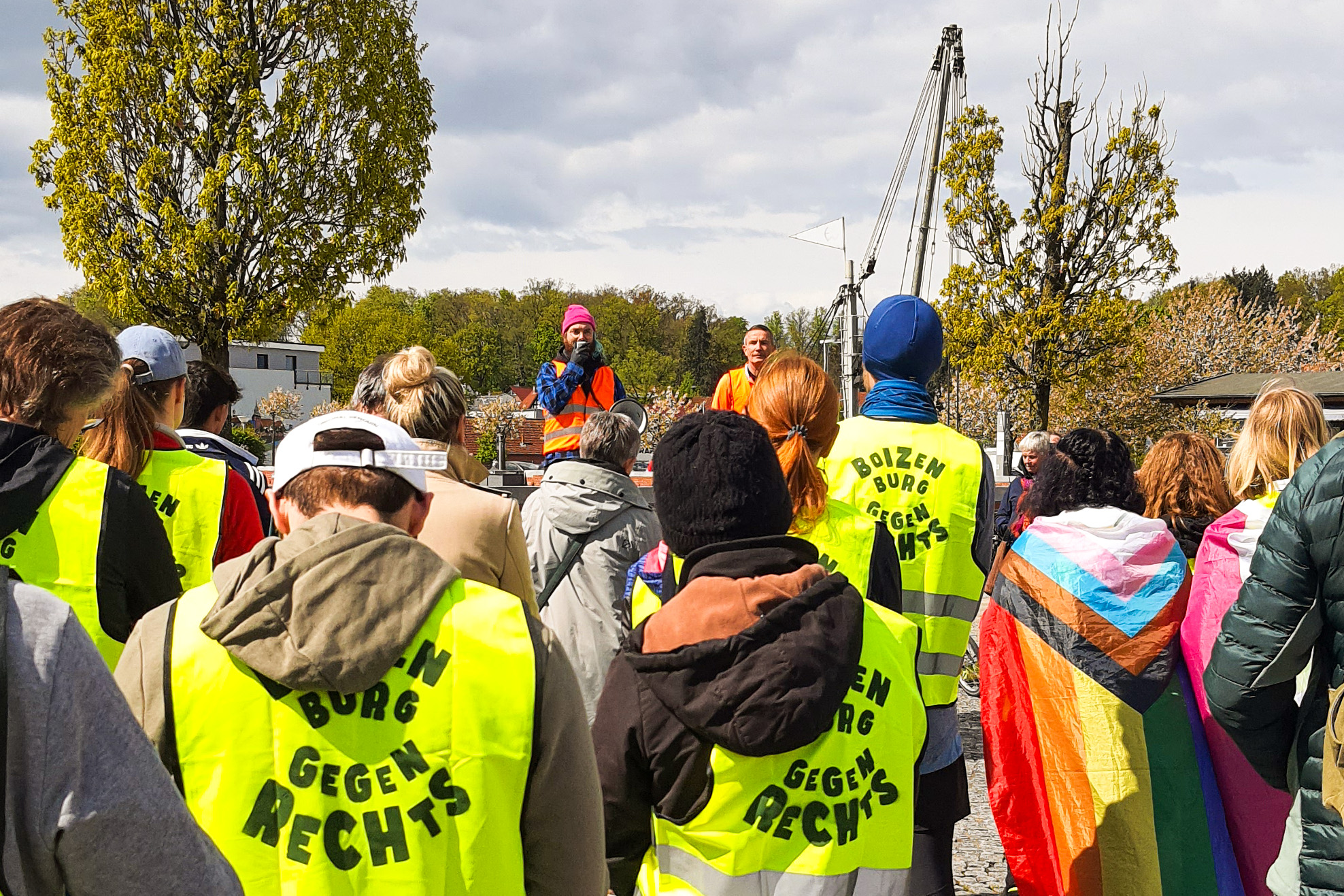 Rede beim Lauf gegen Rechts